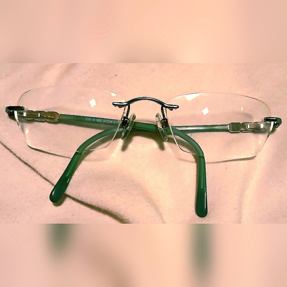 Daniel Swarowski Rimless Glasses Frames Only - image 1